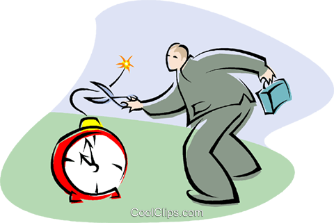 Time Bomb Royalty Free Vector Clip Art Illustration - Clock (480x321)