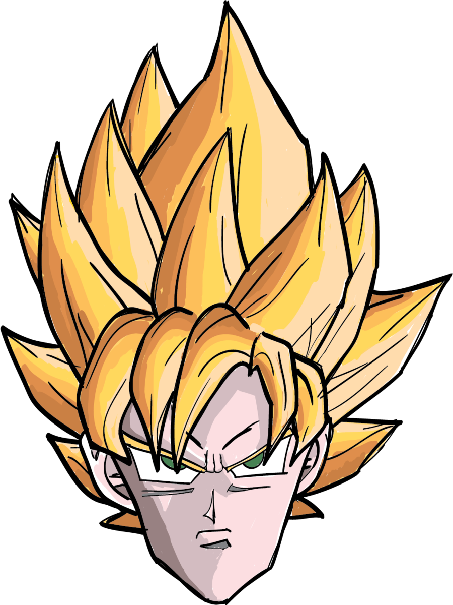 Goku Head By The Bomb Dot Com - Son Goku Head Png (900x1200)