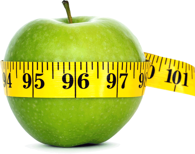 Apple With Tape Measure - Stargalla, Robert - Idealgewicht (824x654)