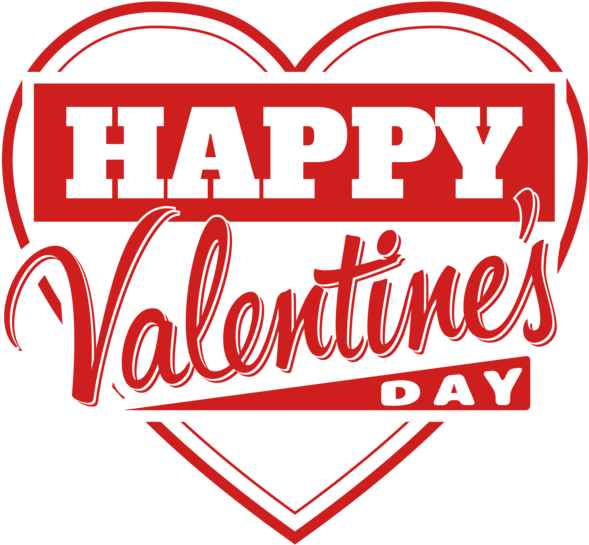 Happy Valentines Day Heart (600x556)