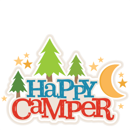 Happy Campers Title Svg Scrapbook Cut File Cute Clipart - Scrapbooking (432x432)
