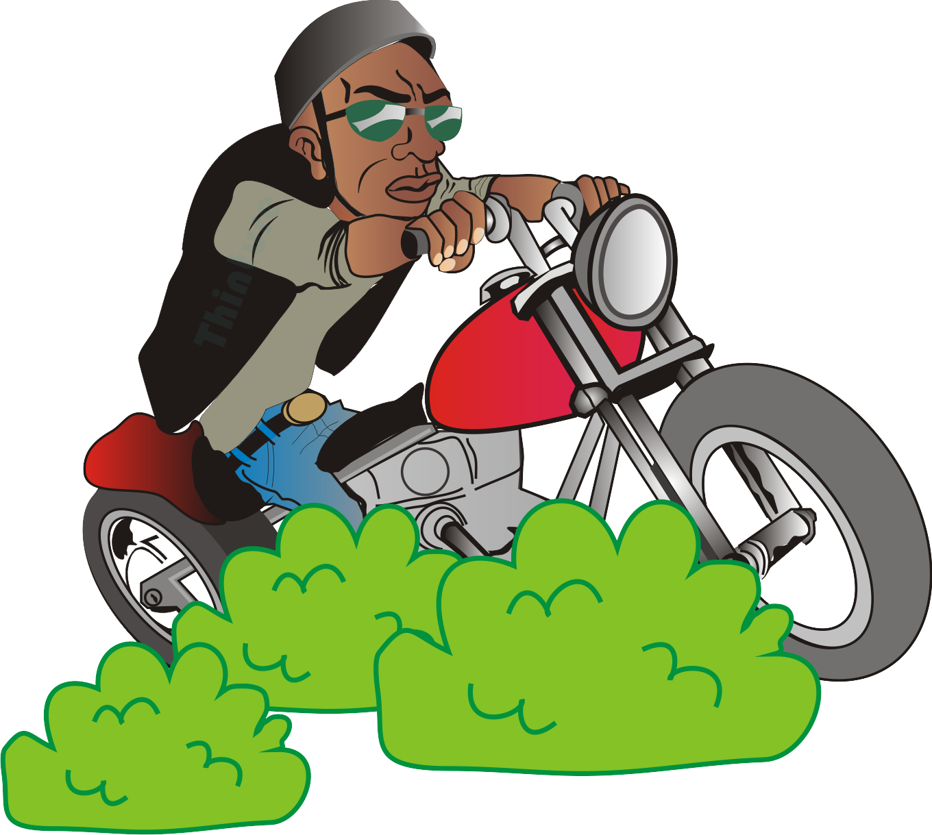 Don't Look Any Where Else, Press The Horn, Keep Riding - Illustration (1360x1219)