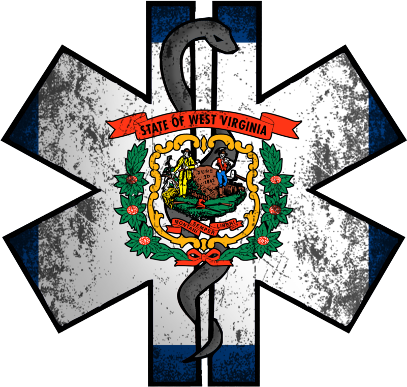 West Virginia Ems - West Virginia State Flag (800x774)