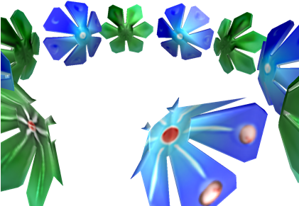 Blue Transparent Flower Crown 7509981 Sciencemadesimple - Flower Hat Roblox (420x420)