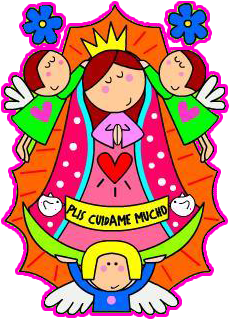 Imagenes De Virgencita De Distroller Imagui - La Virgen De Guadalupe Coloreada (406x353)