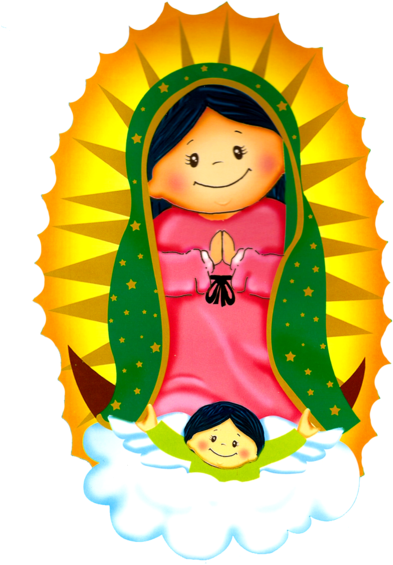 Gifs Y Fondos Pazenlatormenta - Imágenes Para Colorear De La Virgen De Guadalupe (437x600)