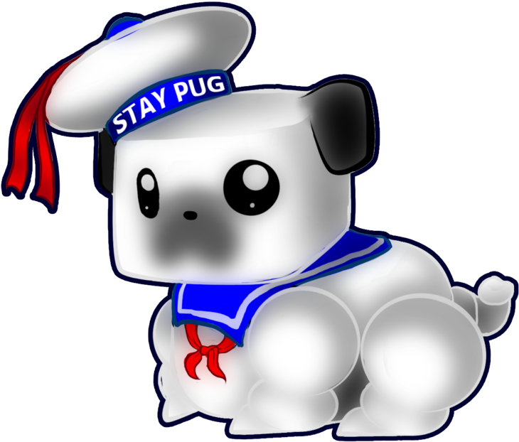 Stay Puft Pug By Permisane - Stay Puft Pug (900x824)