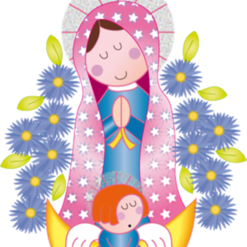 Imagenes Para Facebook - Virgen Maria De Guadalupe Plis (500x500)