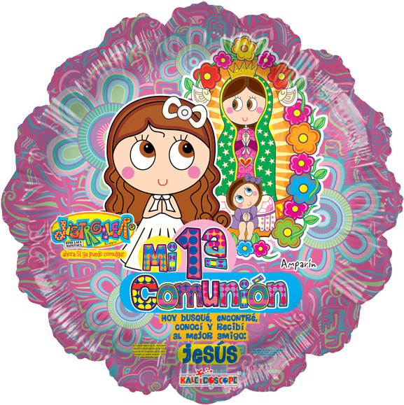 @distroller Comunión Rosa - Distroller Mi Primera Comunion (600x599)