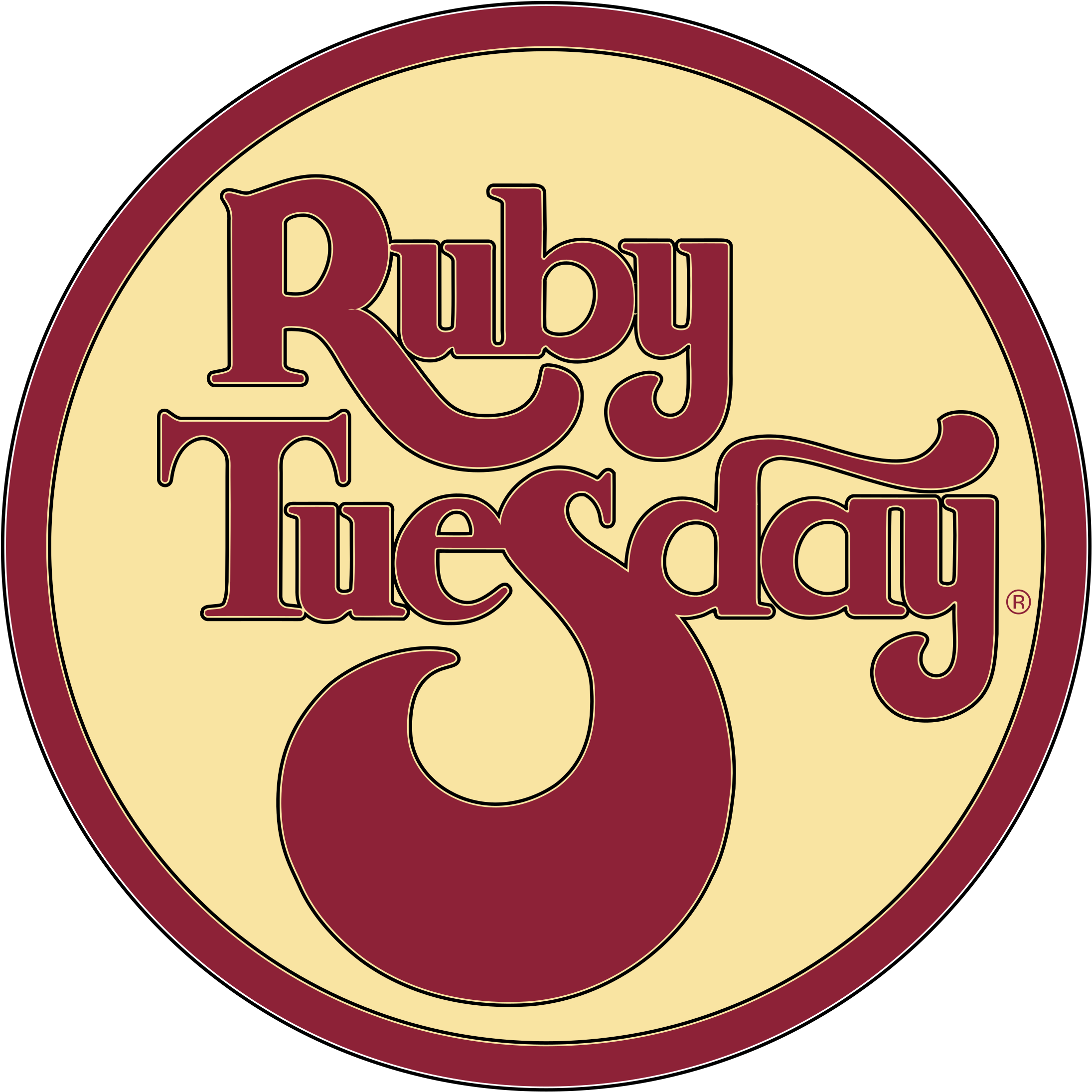 Ruby Logo Transparent - Ruby Tuesday Old Logo (2400x2400)