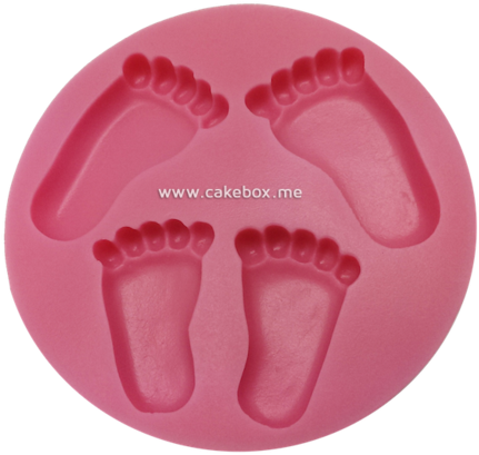 Silicone Mould - Baby Feet - Silicone (500x458)