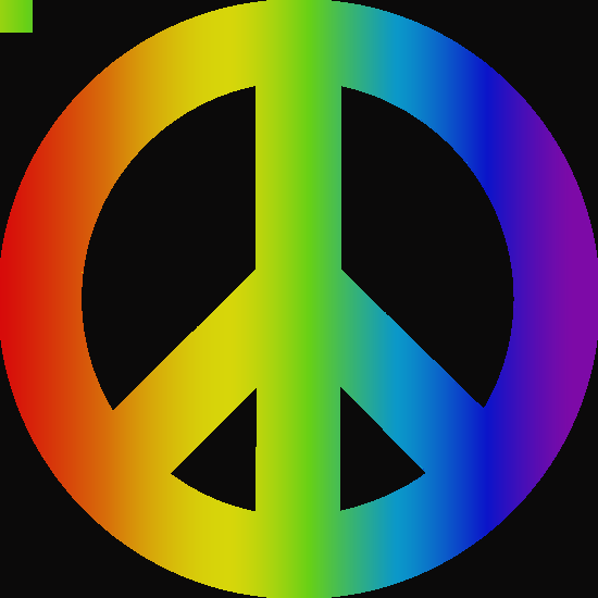 Peace Sign Clip Art Black And White Clipart Of Peace - Peace Sign With Black Background (550x550)