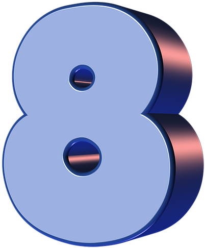 Easy Christmas Color By Number For Kids - Imagenes Animadas Del Numero 8 (640x640)