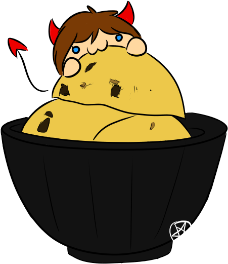 Satan Wuvs Her Peanut Butter Ice Cream By Leopardsong - Cartoon (700x700)