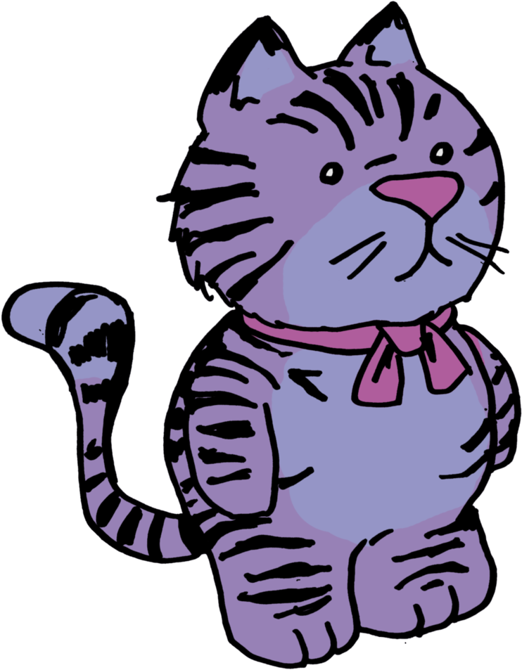 Purple Cat By Shabazik - Purple Cat By Shabazik (814x981)