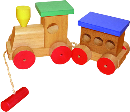 Tren Express De Madera - Tren De Madera Artesanal (450x450)