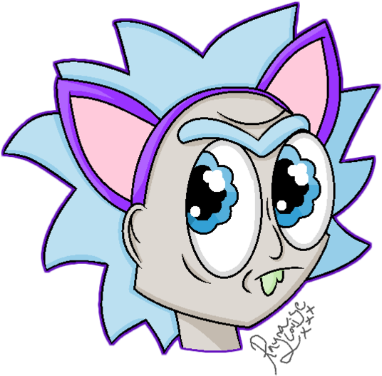 Purple Cat Ears By Raynaofthedead - Cartoon (800x658)