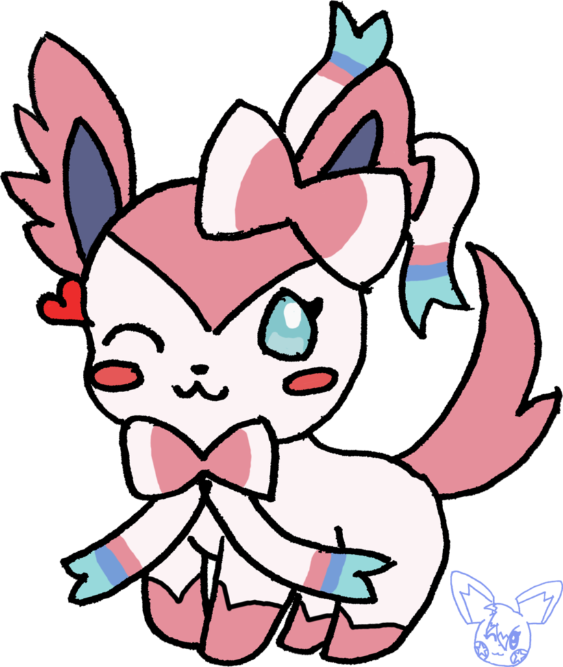 Chibi Slyveon By Starlight-starfish - Cartoon (822x973)