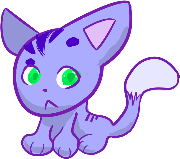 Messing Around In Fire Alpaca With A Tablet Pen - Cartoon (690x597)