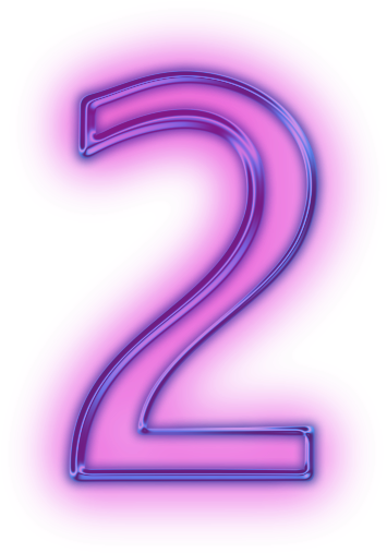 Number Computer Icons Clip Art - Number 2 In Purple (512x512)