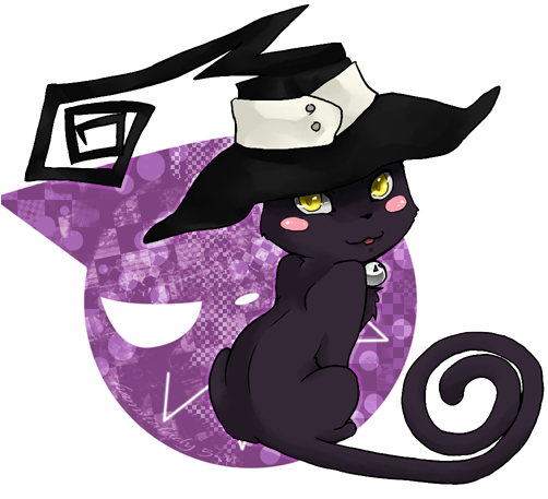 Blair By Hamstalady On Deviantart - Soul Eater Blair Cat Gif (516x469)