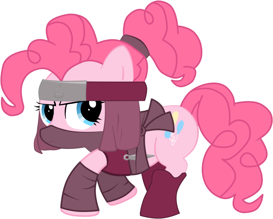 Ninja Pie By Fethur - Pinkie Pie (900x726)