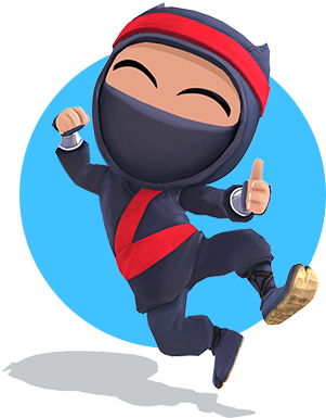 Clumsy Ninja Messages Sticker-3 - Clumsy Ninja (408x408)