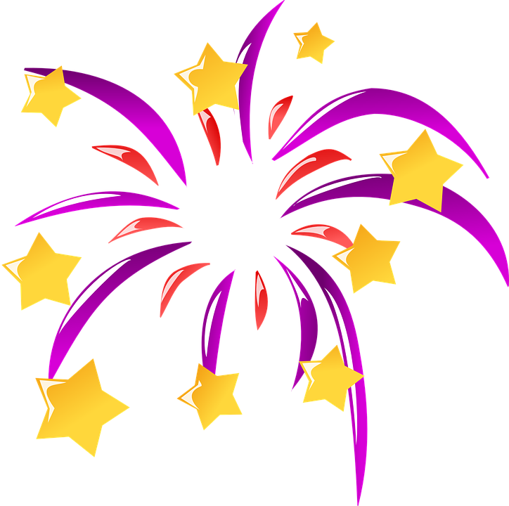 Explosion Clipart Rocket Explosion - Happy New Year Icon Png (724x720)