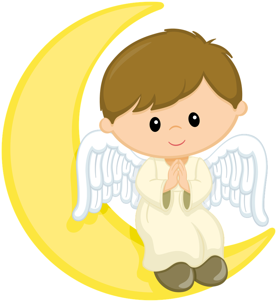 Clipart, Luis, Christening, Communion, Ornaments, First - Angel Boy Clipart Png (900x980)