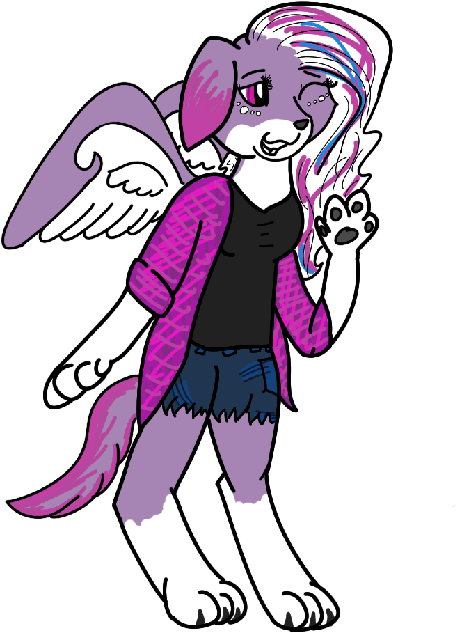 Completed Fursona- Cheerio Galaxy By Galaxygems - Cartoon (720x952)