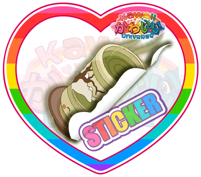 Cute Green Tea Mug Sticker - Designer (646x646)