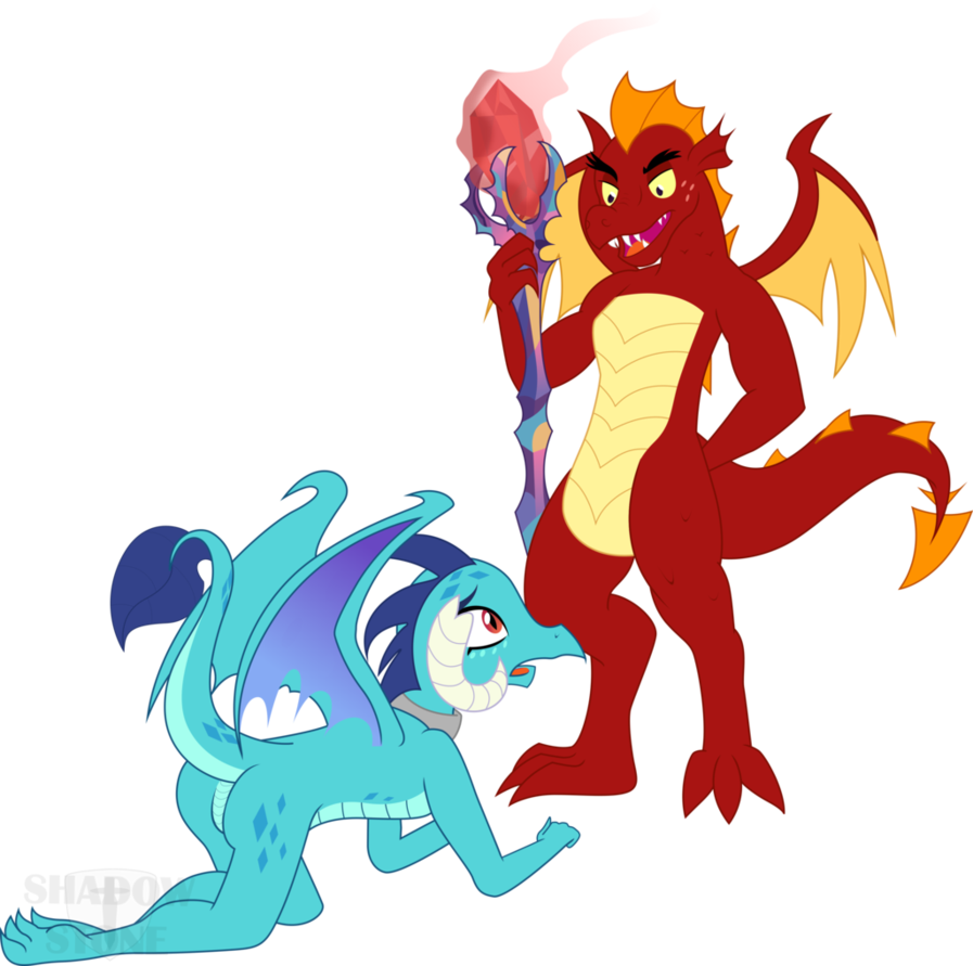 Look At Me - Mlp Ember X Garble (897x891)