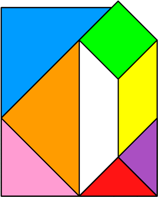 Tangram Letter D - Tangram Letter D (420x420)