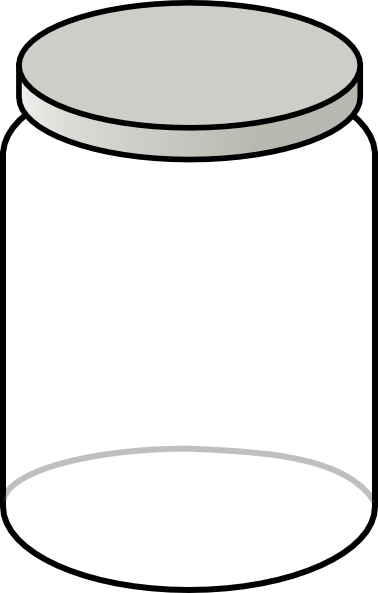 Empty Cookie Jar Clipart - Clear Clipart (378x593)