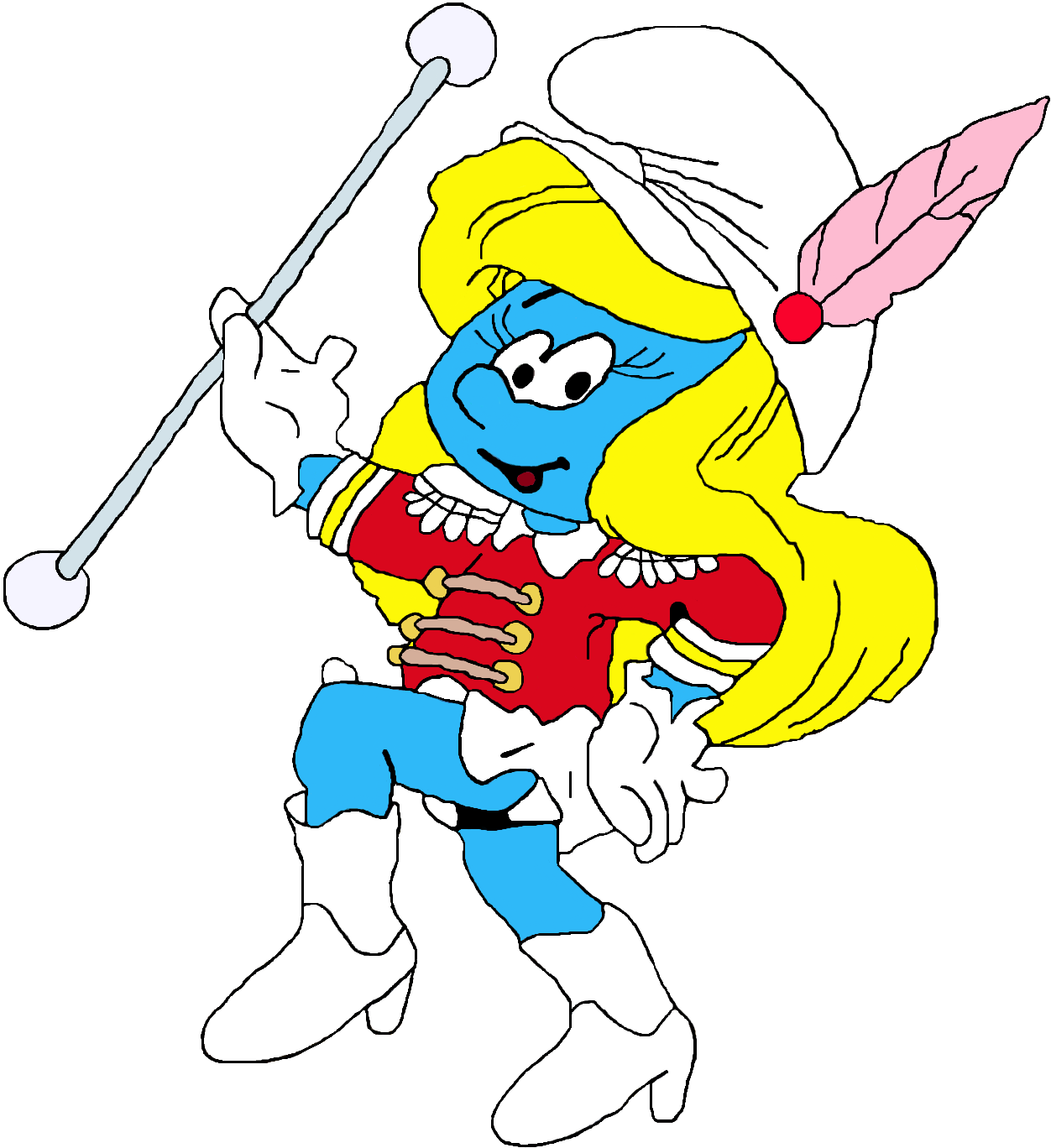 Smurfette Marching Band - Marching Band (1265x1380)