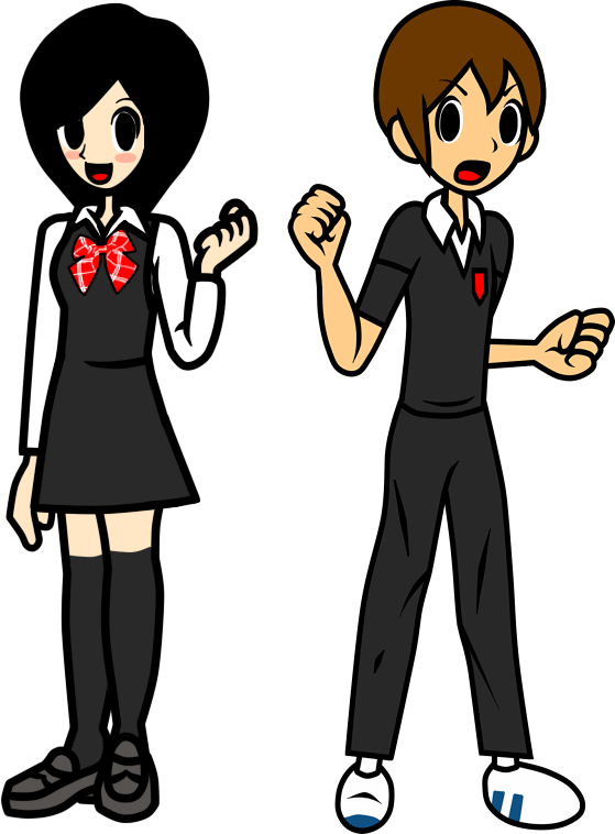 Double Date Couple - Double Date Rhythm Heaven (559x758)