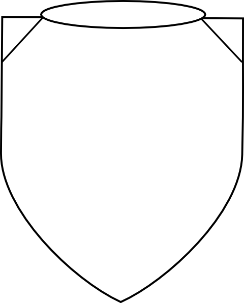 Shield Alteration Clip Art At Clker - White Heart Shape Png (480x596)