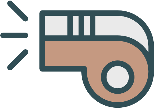 Whistle Free Icon - Cartoon Whistle Png (512x512)
