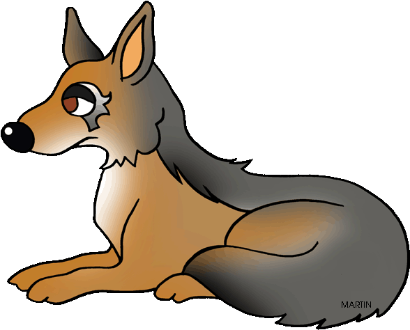 Jackal Clipart Public Domain - Jackal Clipart (648x528)