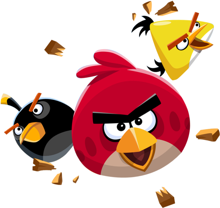 Angry Birds Flying Transparent Png Image - Duck Brand 281512 Angry Birds Printed Duct Tape 1.88 (850x802)