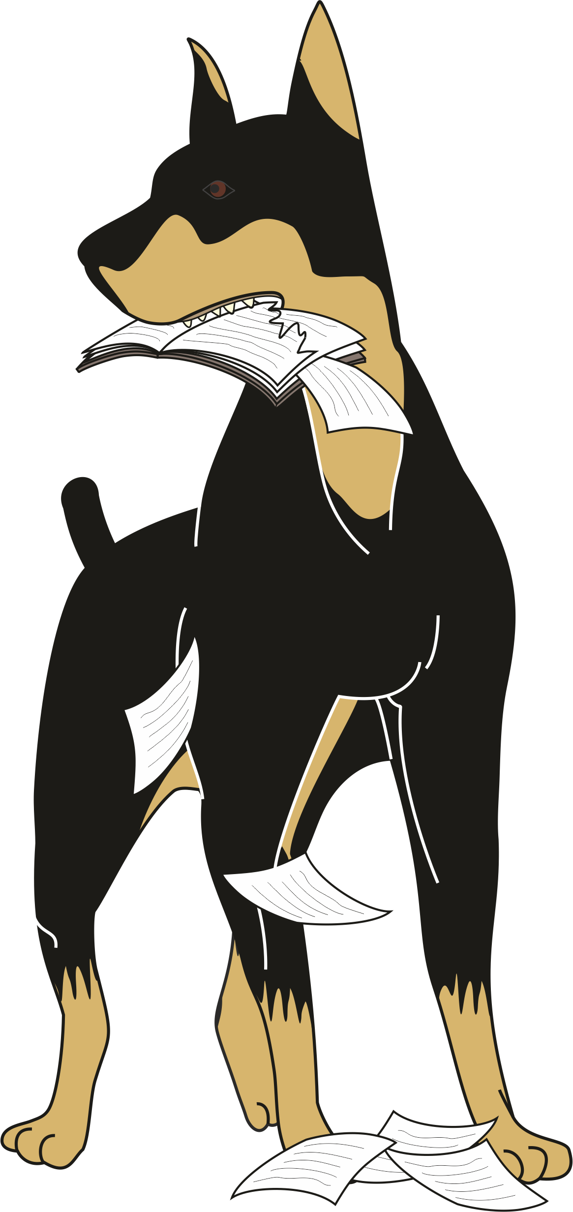 Perro Y Biblia Co - Perro Que Se Comio La Biblia (1165x2464)