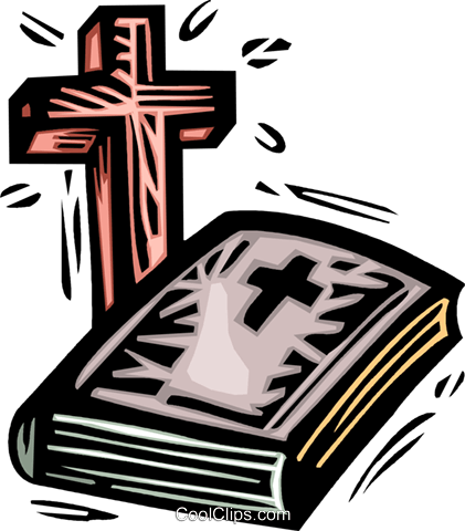 Biblia Y La Cruz Libres De Derechos Ilustraciones De - Spreading The Good News (421x480)