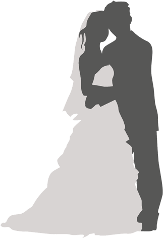 Wedding Couple Silhouette Romancing - Wedding Couple Silhouette Png (512x512)