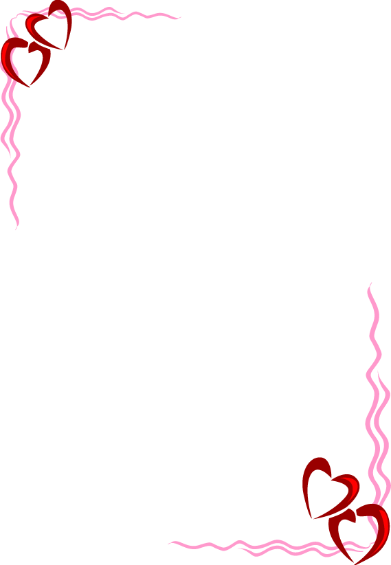 Go Back Gallery For Black - Free Heart Border Clipart (569x822)