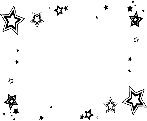 Chs Plc Educators Group - Star Black And White Border (511x420)
