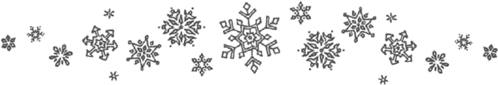 Graphics For Snowflake Border Black And White Graphics - White Snowflake Divider (1024x256)