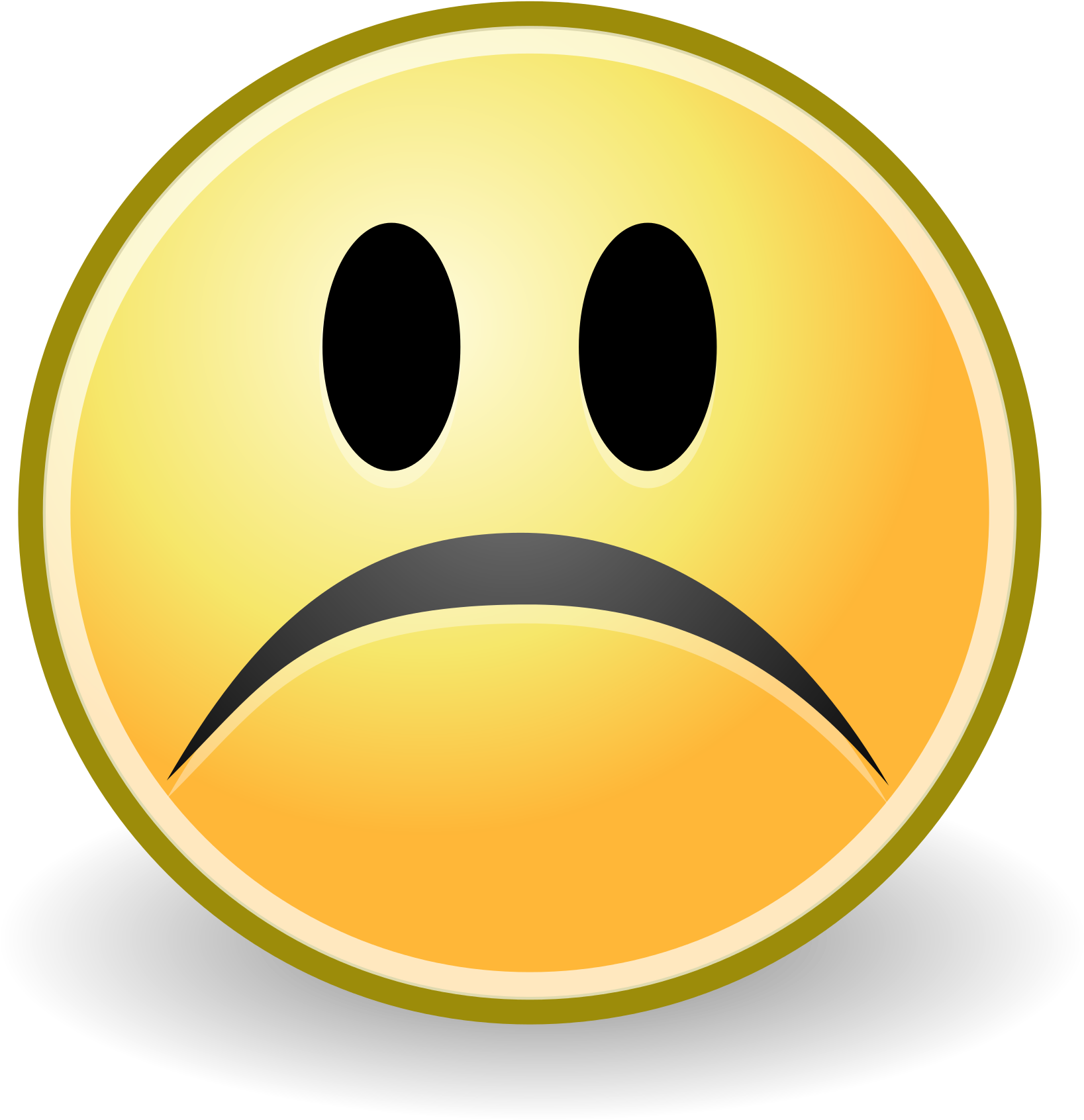 Open - Sad Face Emoji No Background (2000x2000)