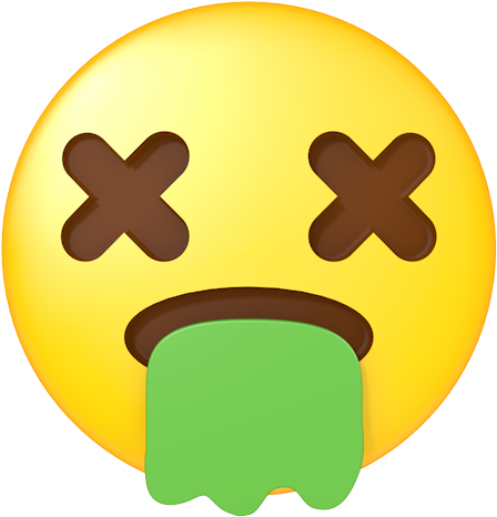 It Is Bad To Spit / Mood Gero - Emojis Dead Face (500x500)