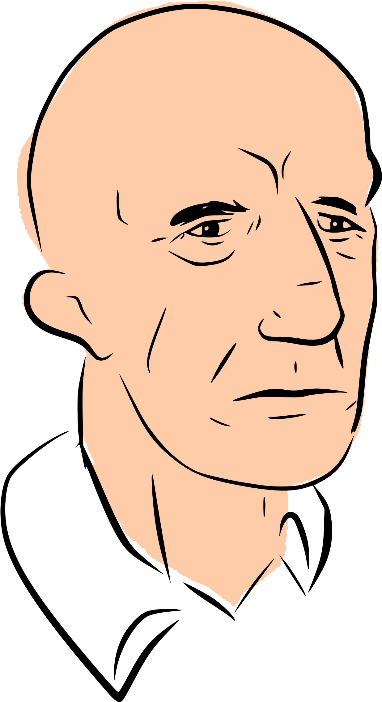 Breaking Bad - Bald Man Clipart (1394x2400)