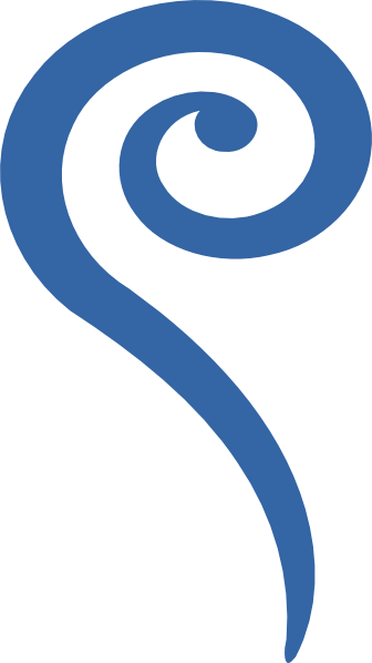 Big Blue Swirl Clip Art Blue Swirl Clipart - Wind Swirls Clipart (336x598)